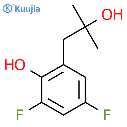 2,4-difluoro-6-(2-hydroxy-2-methylpropyl)phenol structure