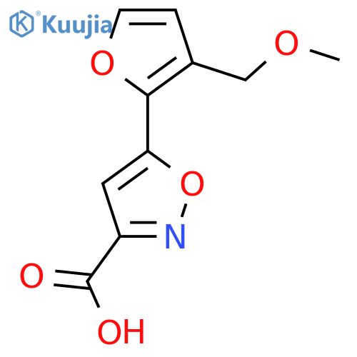 5-3-(methoxymethyl)furan-2-yl-1,2-oxazole-3-carboxylic acid structure