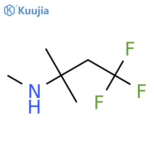 methyl(4,4,4-trifluoro-2-methylbutan-2-yl)amine structure