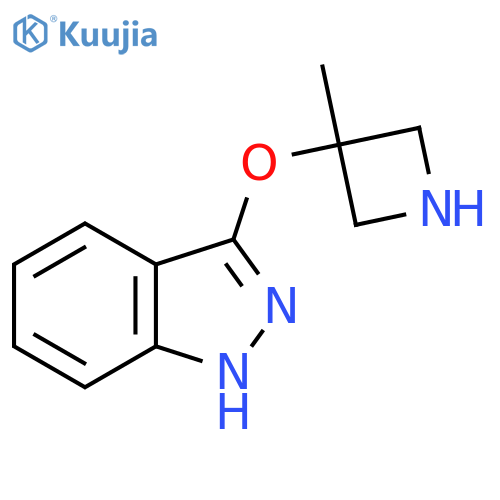 3-(3-methylazetidin-3-yl)oxy-1H-indazole structure
