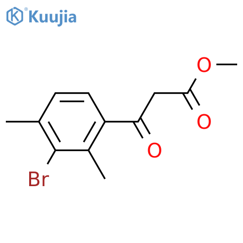 methyl 3-(3-bromo-2,4-dimethylphenyl)-3-oxopropanoate structure