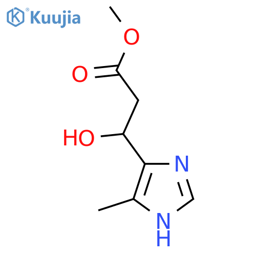 methyl 3-hydroxy-3-(4-methyl-1H-imidazol-5-yl)propanoate structure