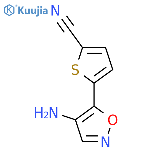 5-(4-amino-1,2-oxazol-5-yl)thiophene-2-carbonitrile structure
