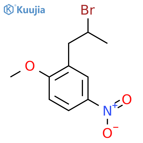 2-(2-bromopropyl)-1-methoxy-4-nitrobenzene structure