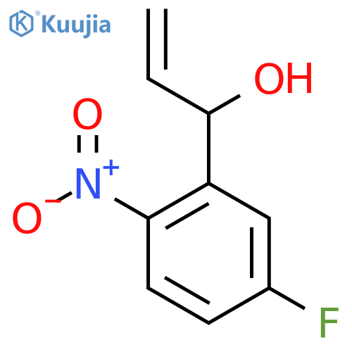 1-(5-fluoro-2-nitrophenyl)prop-2-en-1-ol structure