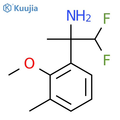 1,1-difluoro-2-(2-methoxy-3-methylphenyl)propan-2-amine structure