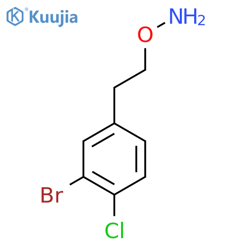 O-2-(3-bromo-4-chlorophenyl)ethylhydroxylamine structure
