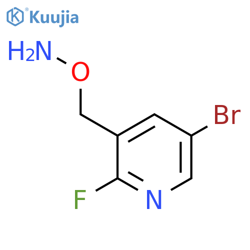 O-(5-bromo-2-fluoropyridin-3-yl)methylhydroxylamine structure