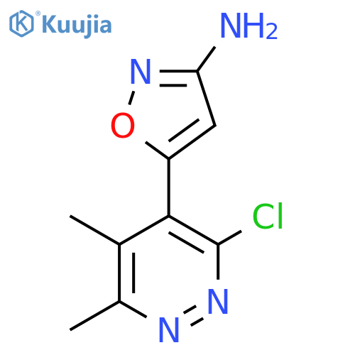 5-(3-chloro-5,6-dimethylpyridazin-4-yl)-1,2-oxazol-3-amine structure