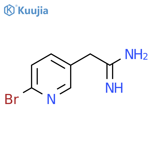 2-(6-bromopyridin-3-yl)ethanimidamide structure