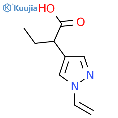 2-(1-ethenyl-1H-pyrazol-4-yl)butanoic acid structure
