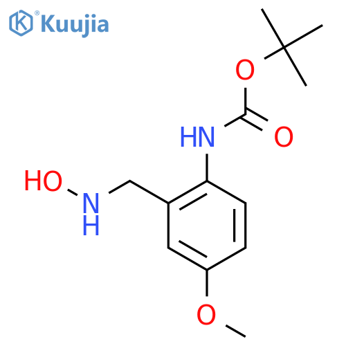 tert-butyl N-{2-(hydroxyamino)methyl-4-methoxyphenyl}carbamate structure