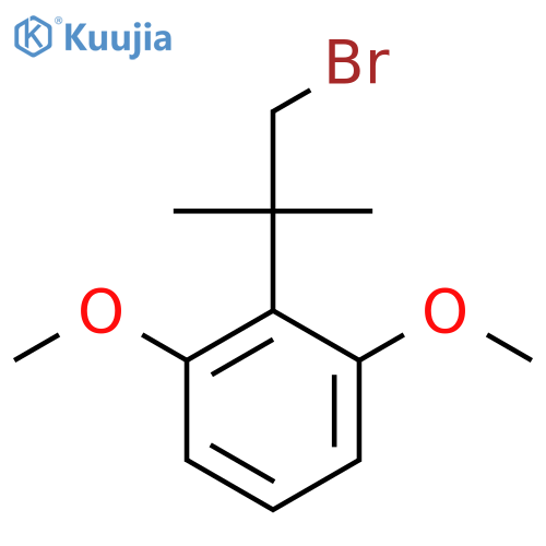 2-(1-bromo-2-methylpropan-2-yl)-1,3-dimethoxybenzene structure