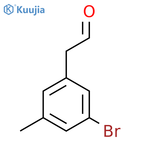 2-(3-bromo-5-methylphenyl)acetaldehyde structure