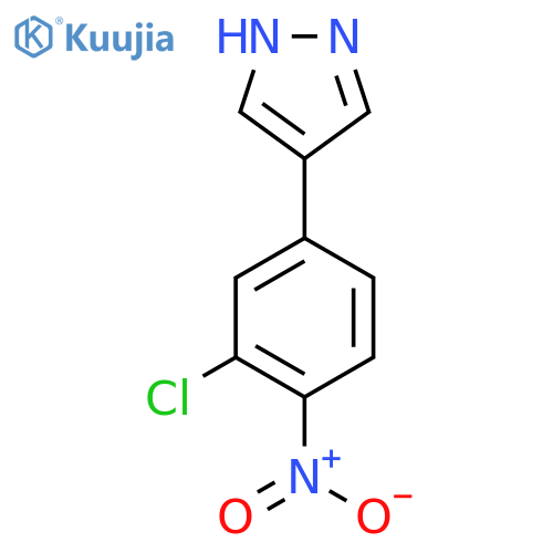 4-(3-chloro-4-nitrophenyl)-1H-pyrazole structure