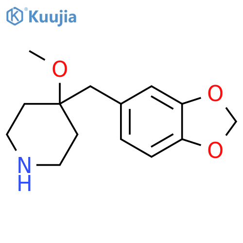 4-(1,3-dioxaindan-5-yl)methyl-4-methoxypiperidine structure