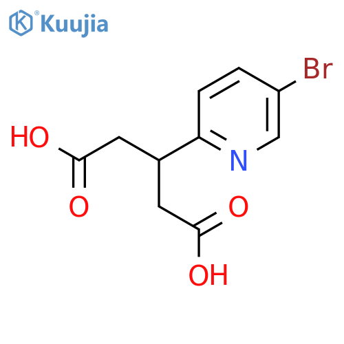 3-(5-bromopyridin-2-yl)pentanedioic acid structure
