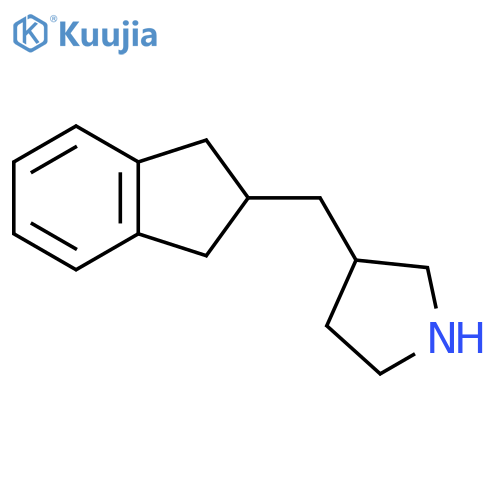 3-(2,3-dihydro-1H-inden-2-yl)methylpyrrolidine structure