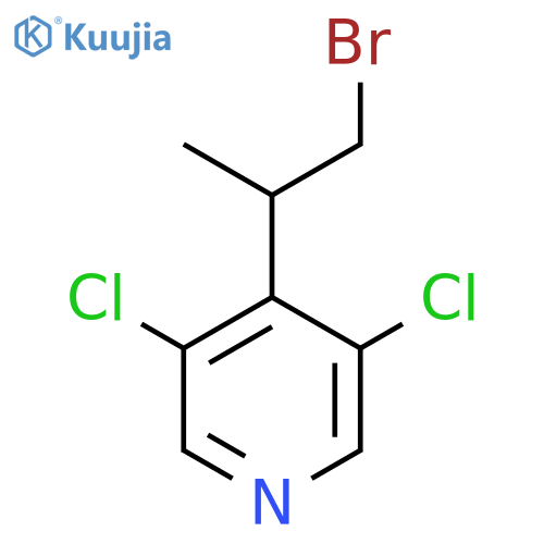 4-(1-bromopropan-2-yl)-3,5-dichloropyridine structure
