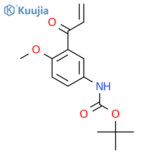 tert-butyl N-4-methoxy-3-(prop-2-enoyl)phenylcarbamate structure