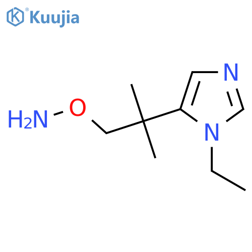 O-2-(1-ethyl-1H-imidazol-5-yl)-2-methylpropylhydroxylamine structure