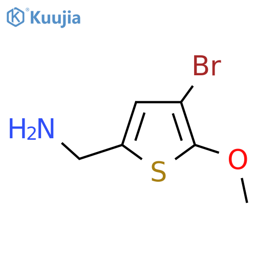 (4-bromo-5-methoxythiophen-2-yl)methanamine structure