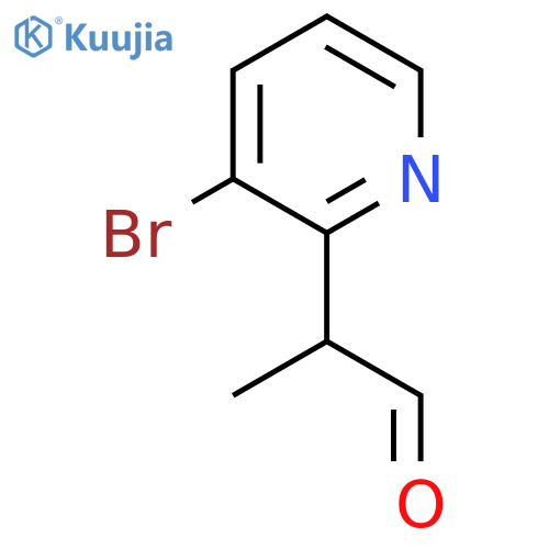 2-(3-Bromopyridin-2-yl)propanal structure