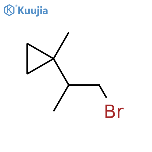 1-(1-bromopropan-2-yl)-1-methylcyclopropane structure