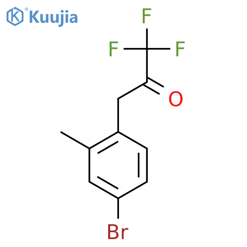 3-(4-bromo-2-methylphenyl)-1,1,1-trifluoropropan-2-one structure