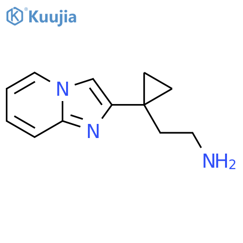 2-(1-{imidazo1,2-apyridin-2-yl}cyclopropyl)ethan-1-amine structure
