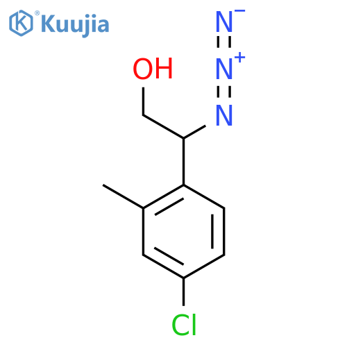 2-azido-2-(4-chloro-2-methylphenyl)ethan-1-ol structure