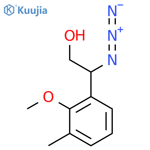2-azido-2-(2-methoxy-3-methylphenyl)ethan-1-ol structure