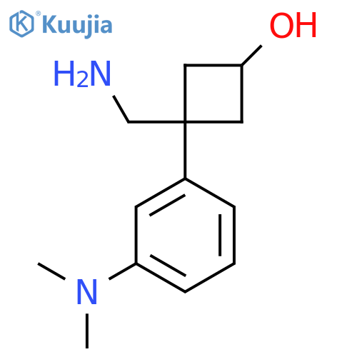 3-(aminomethyl)-3-3-(dimethylamino)phenylcyclobutan-1-ol structure