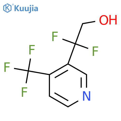 2,2-difluoro-2-4-(trifluoromethyl)pyridin-3-ylethan-1-ol structure