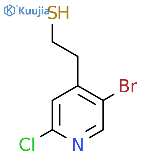 2-(5-bromo-2-chloropyridin-4-yl)ethane-1-thiol structure