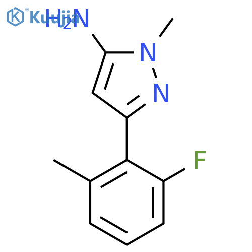 3-(2-fluoro-6-methylphenyl)-1-methyl-1H-pyrazol-5-amine structure