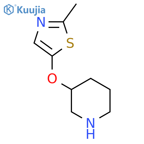 3-(2-methyl-1,3-thiazol-5-yl)oxypiperidine structure
