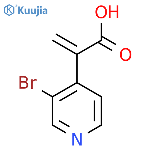2-(3-bromopyridin-4-yl)prop-2-enoic acid structure
