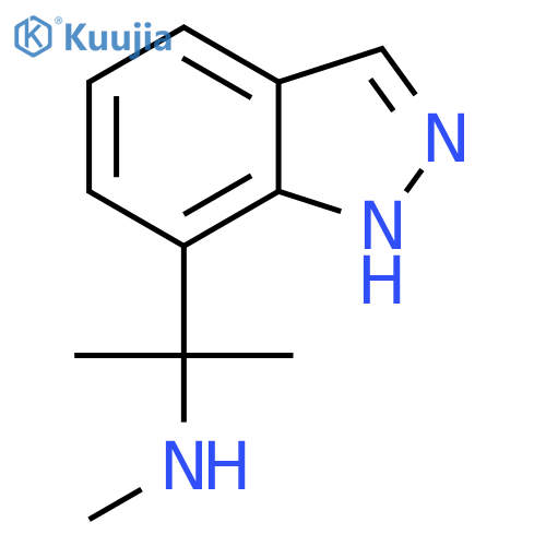 2-(1H-indazol-7-yl)propan-2-yl(methyl)amine structure