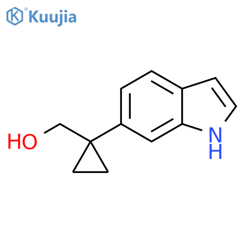 1-(1H-indol-6-yl)cyclopropylmethanol structure