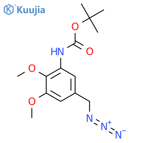tert-butyl N-5-(azidomethyl)-2,3-dimethoxyphenylcarbamate structure