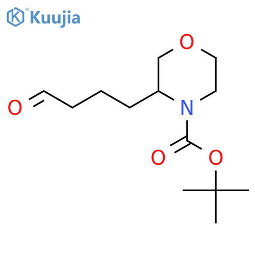 tert-butyl 3-(4-oxobutyl)morpholine-4-carboxylate structure