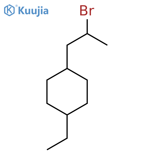 1-(2-bromopropyl)-4-ethylcyclohexane structure