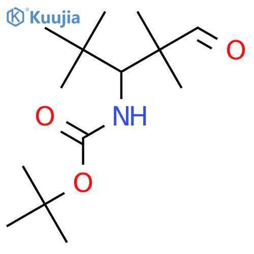 tert-butyl N-(2,2,4,4-tetramethyl-1-oxopentan-3-yl)carbamate structure