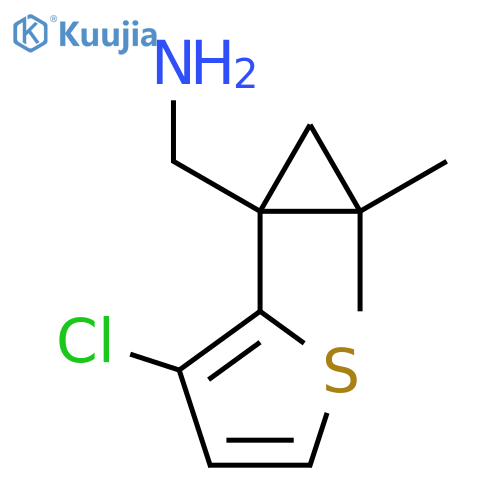 1-(3-chlorothiophen-2-yl)-2,2-dimethylcyclopropylmethanamine structure