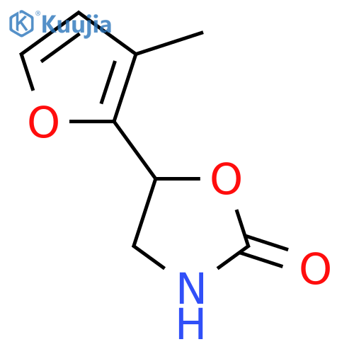 5-(3-methylfuran-2-yl)-1,3-oxazolidin-2-one structure