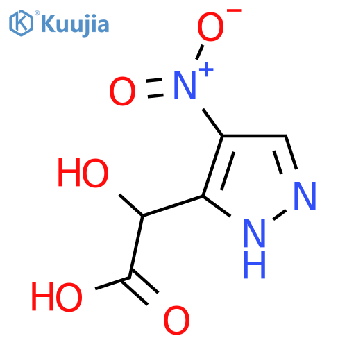 2-hydroxy-2-(4-nitro-1H-pyrazol-3-yl)acetic acid structure