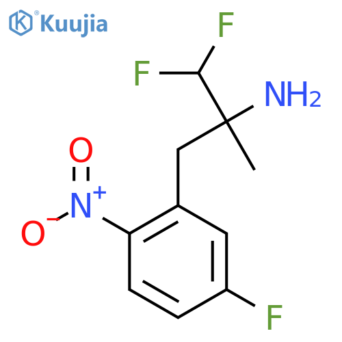 1,1-difluoro-3-(5-fluoro-2-nitrophenyl)-2-methylpropan-2-amine structure
