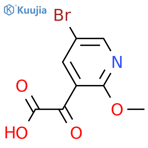 2-(5-bromo-2-methoxypyridin-3-yl)-2-oxoacetic acid structure
