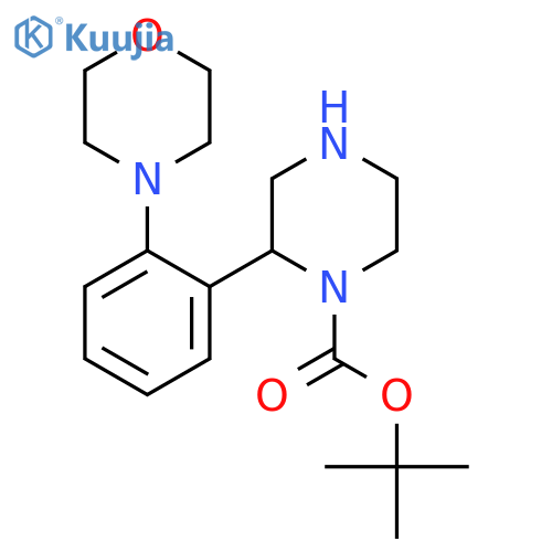 tert-butyl 2-2-(morpholin-4-yl)phenylpiperazine-1-carboxylate structure